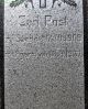 Gravsten for Karl Peter Post, Spandet kirkegård