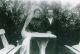 Bryllupsbillede for Jochum Fridstedt og Martha Didriksen, 1909. Taget ved hendes barndomshjem 'Solbakken', Mandemark, Magleby sogn.